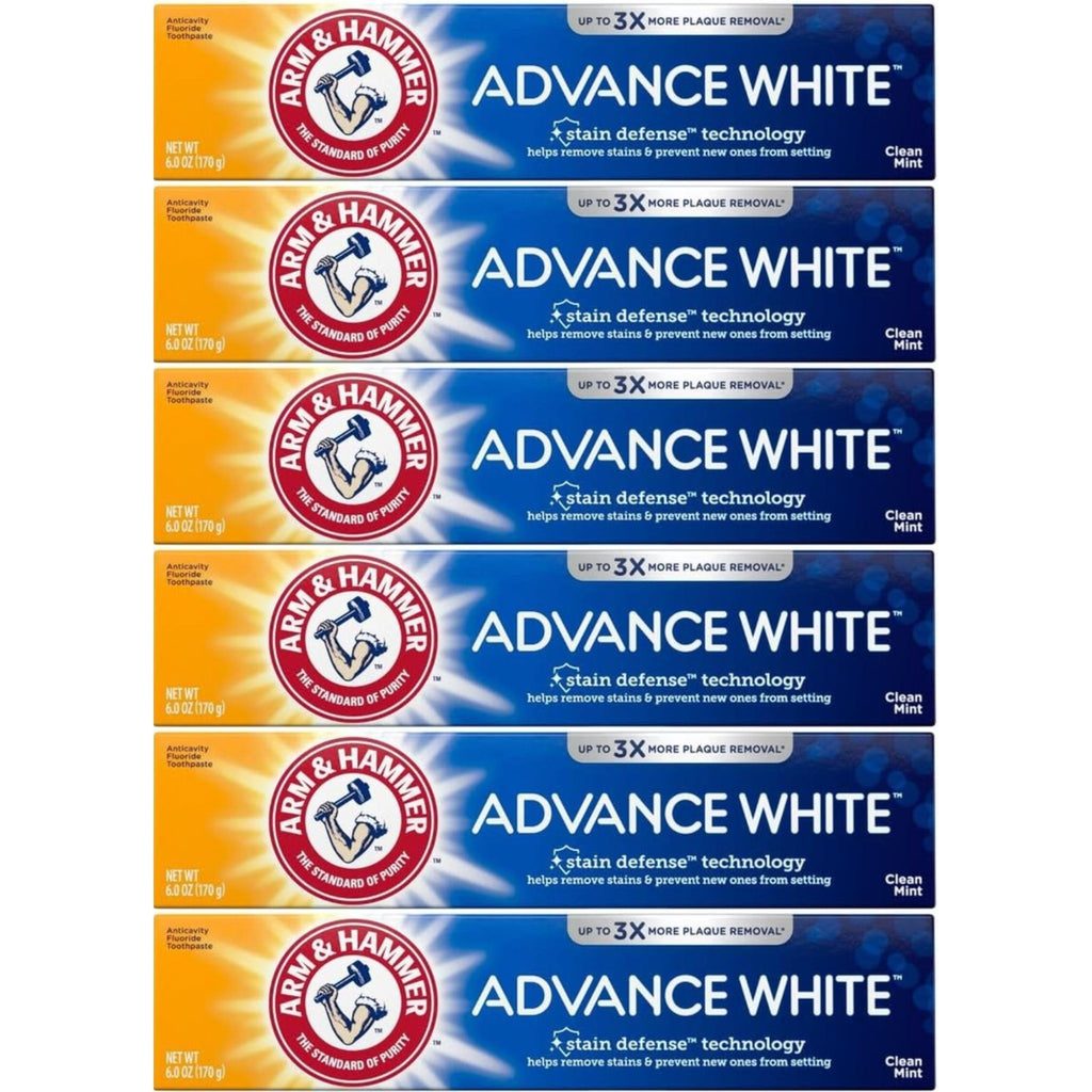 Whitening Toothpaste Pack - Arm & Hammer Advance White, 4.3 Oz, 6 Count