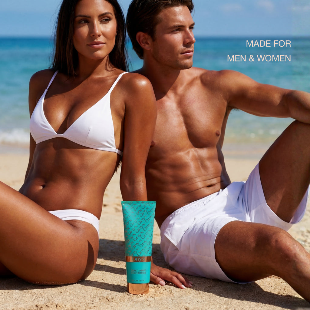 Onyx Dark Tanning Accelerator Lotion for Natural, Deep Tan 8.5 fl oz