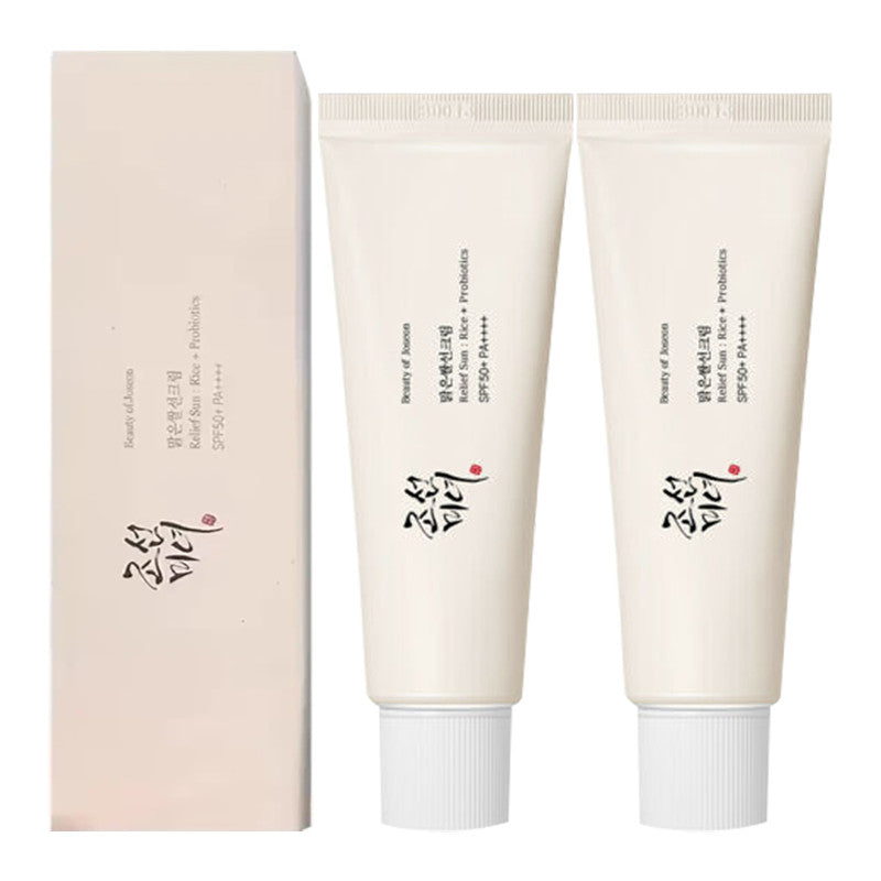 SPF50+ PA++++ Sunscreen with Rice & Probiotics - Moisturizing Sun Block 50ml 2PCS