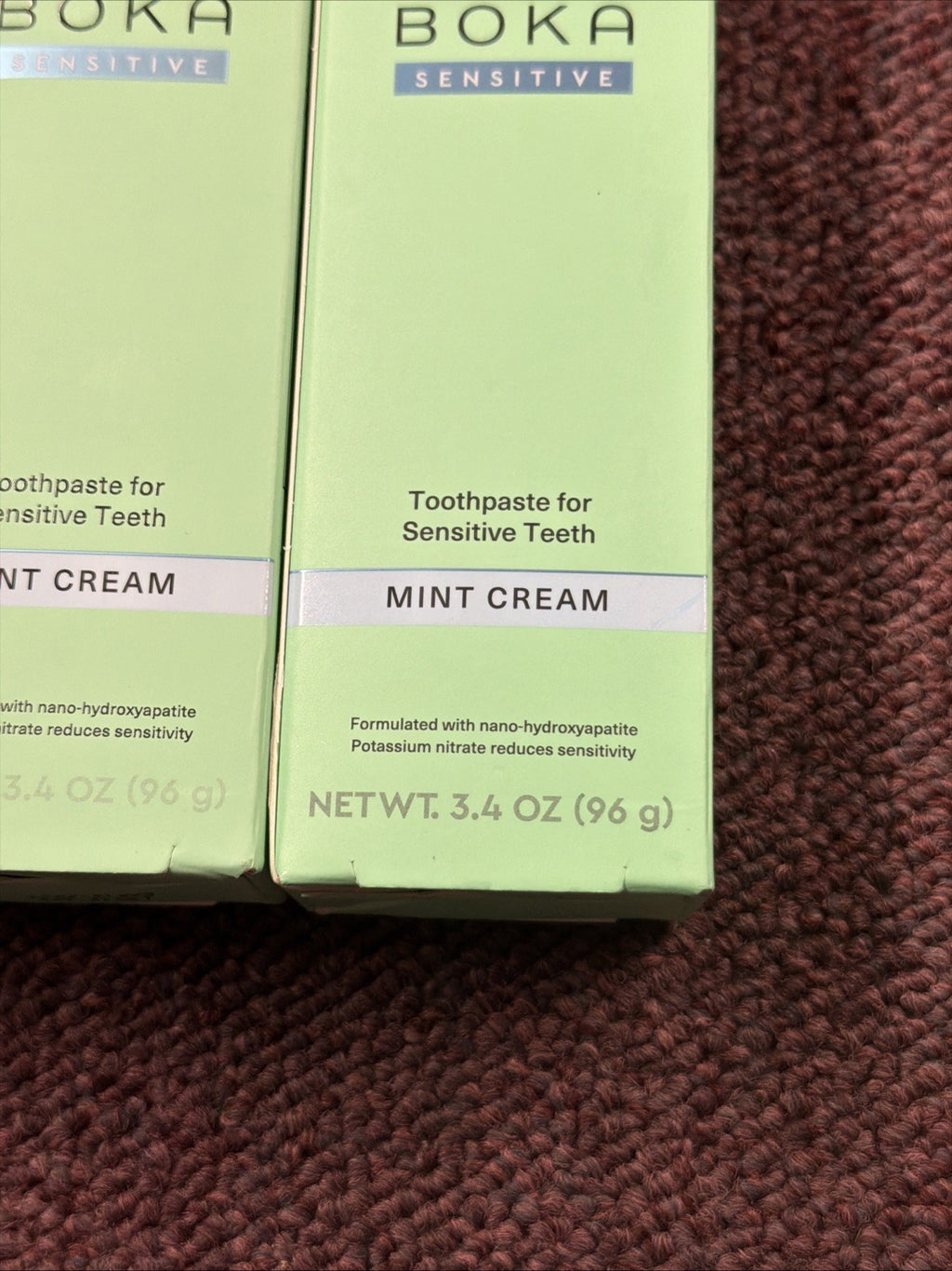 Sensitive Nano Hydroxyapatite Toothpaste Fluoride-Free Mint 3.4 oz - Pack of 3