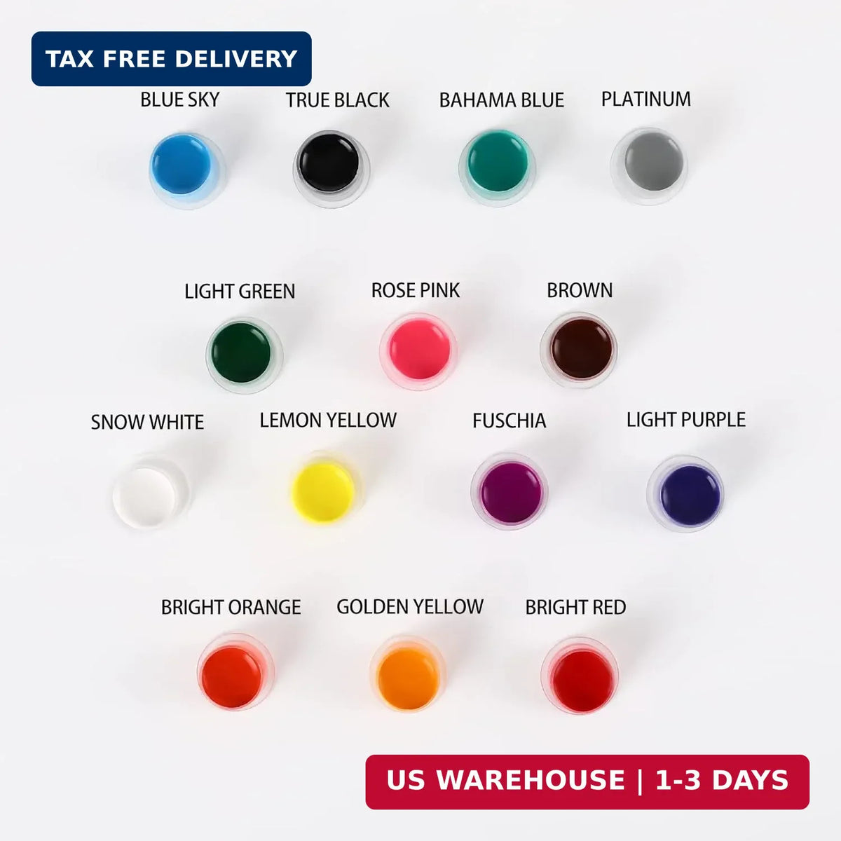 14-Color Tattoo Ink Set 1/2 oz Each - Bright, Long-Lasting Pigments
