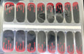 Color Nail Polish Strips Vampires Bite 16 Pack - Easy Manicure