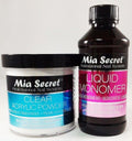 Liquid Monomer and Clear Acrylic Powder Set for Nail Art - 4 oz Each