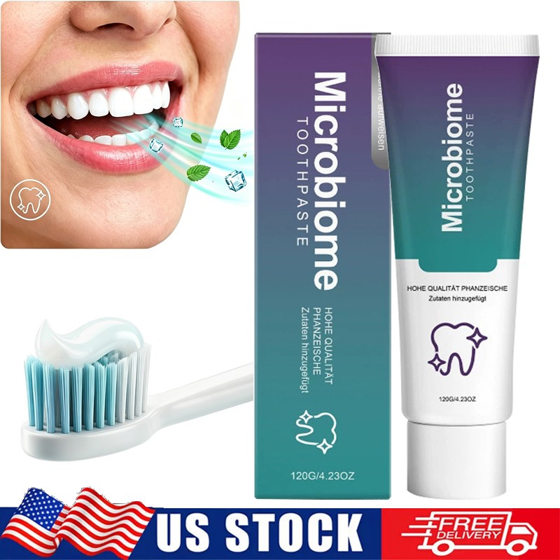 Microbiome Mint Flavor Toothpaste for Sensitive Gums & Brightening - All Variants