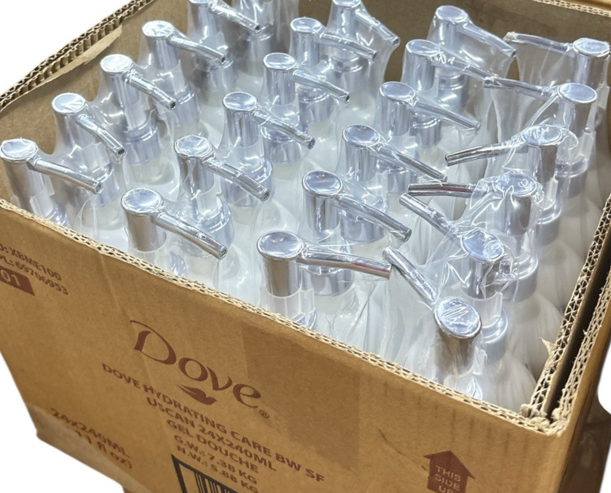 Dove Hydrating Body Wash Case of 24 Bottles with Pumps - Nourishing & Gentle