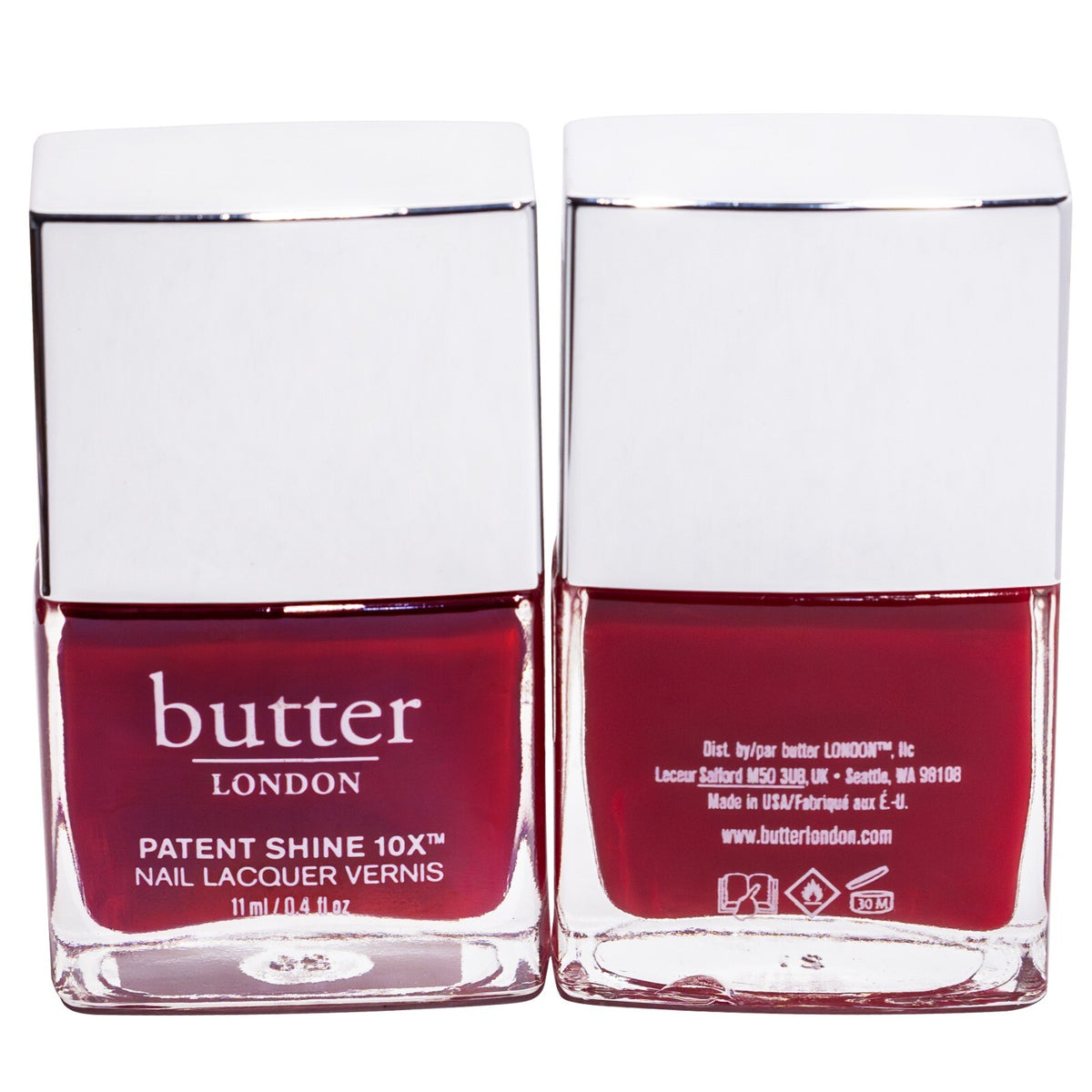 Nail Polish - 10X Patent Shine Her Majesty's Red - 0.4 fl oz 2 Pack