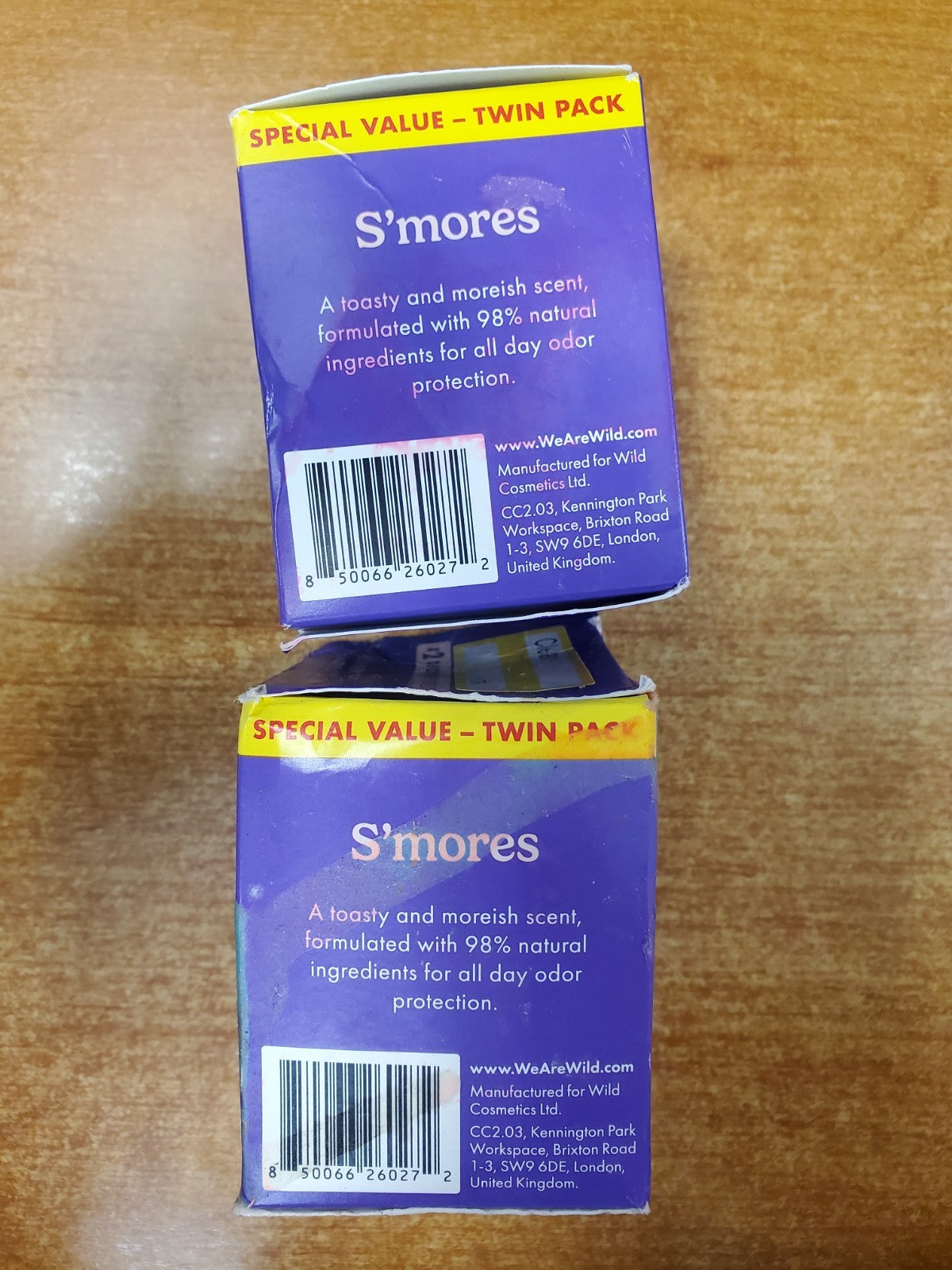 Wild Deodorant Refill S'mores 1.4oz - Damaged Packaging, 4-Pack