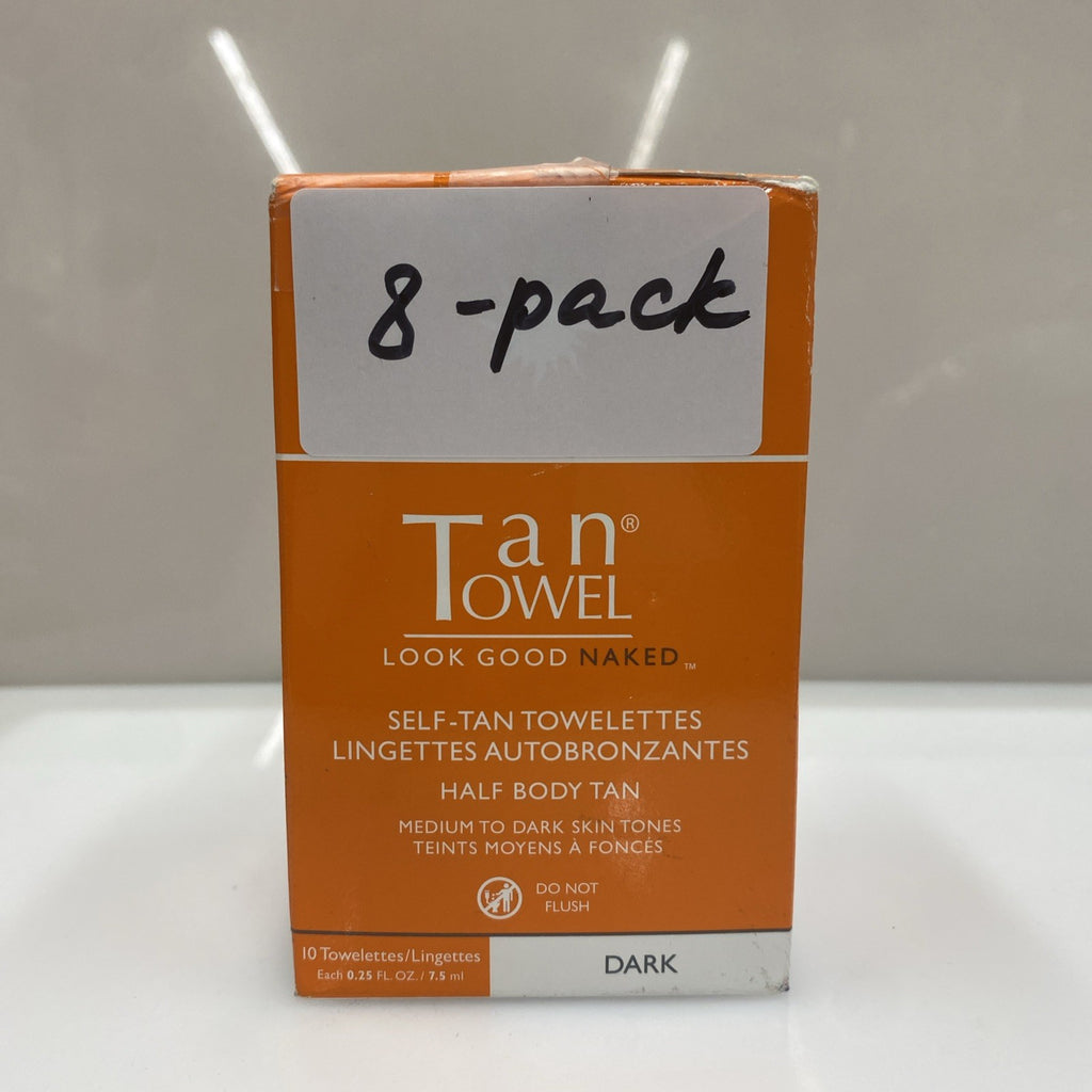 Tan Towel Half Body Dark Self-Tanning Towel Pack - 8 Sheets
