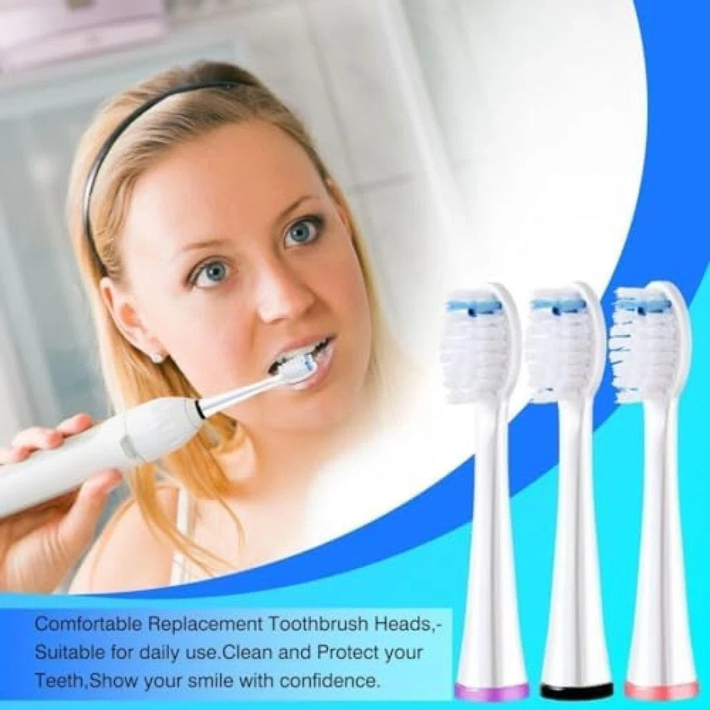 Replacement Toothbrush Heads for Waterpik Sonic-Fusion Flossing Toothbrush - 3 Pack