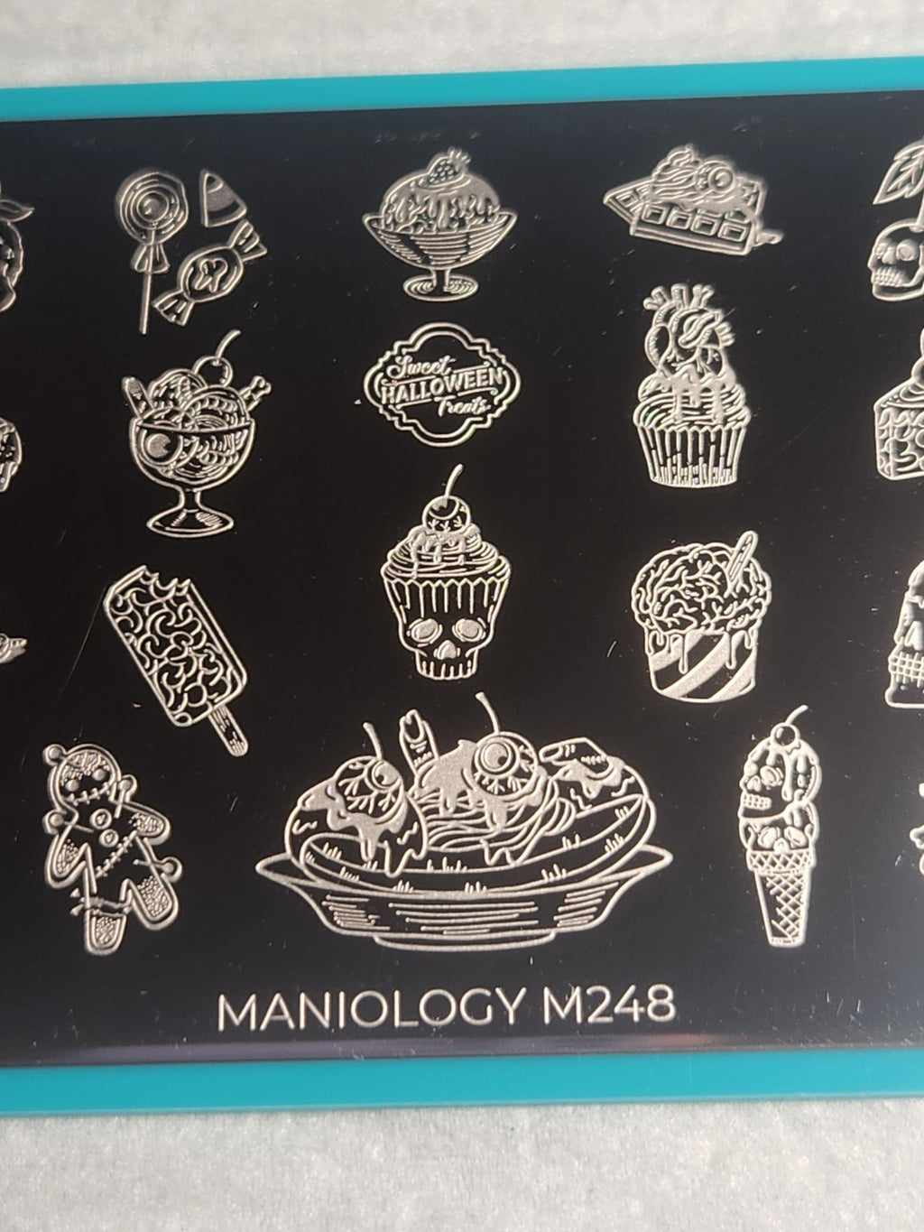Halloween Desserts Nail Stamping Plate M248 for Nail Art