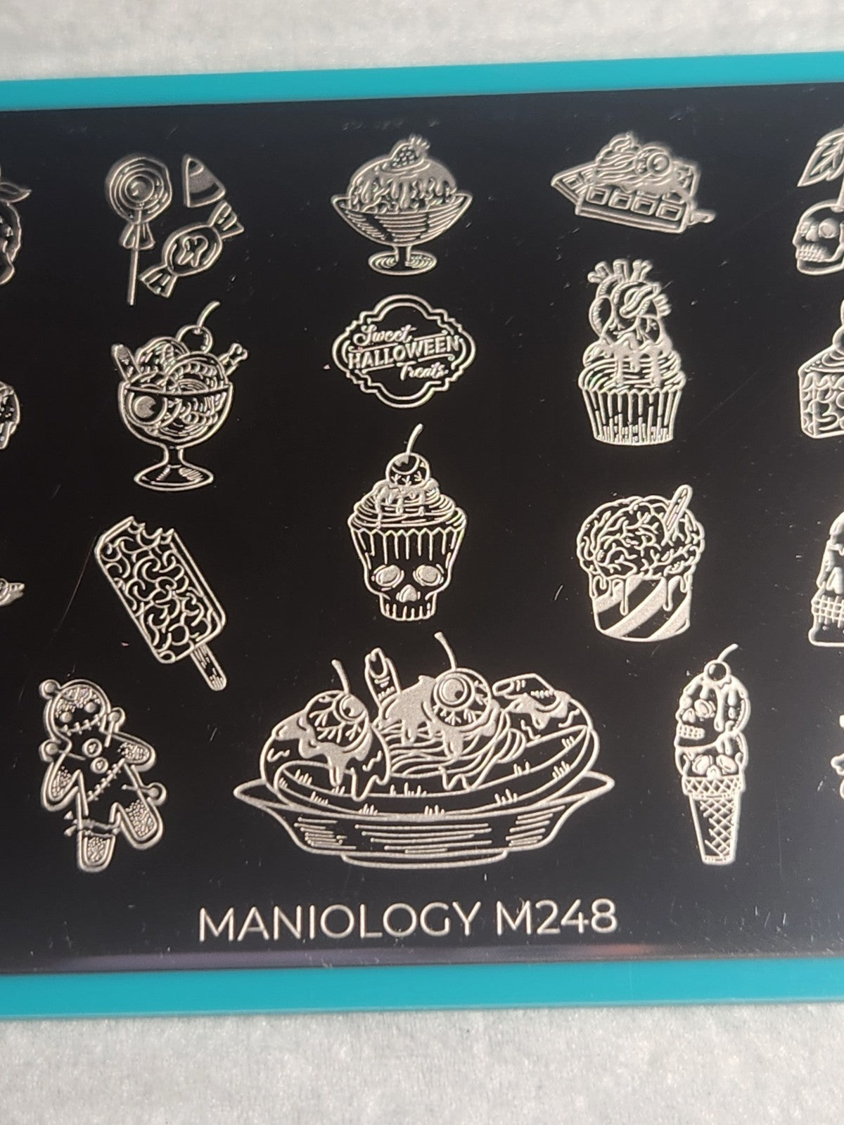 Halloween Desserts Nail Stamping Plate M248 for Nail Art