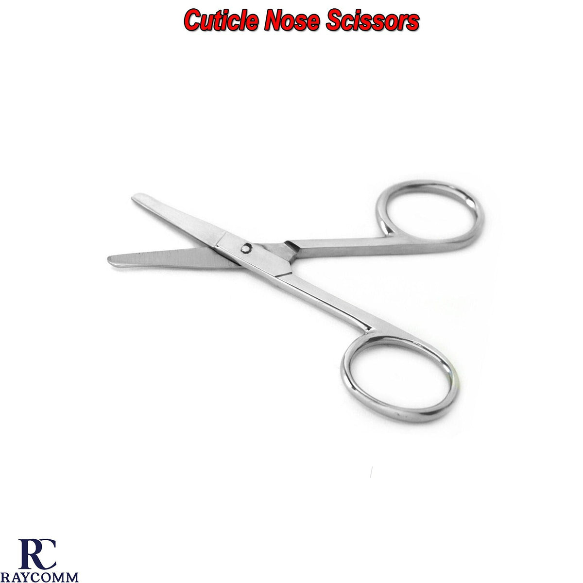 Nose & Eyebrow Shears - Small Rounded Tip Cuticle & Facial Scissors