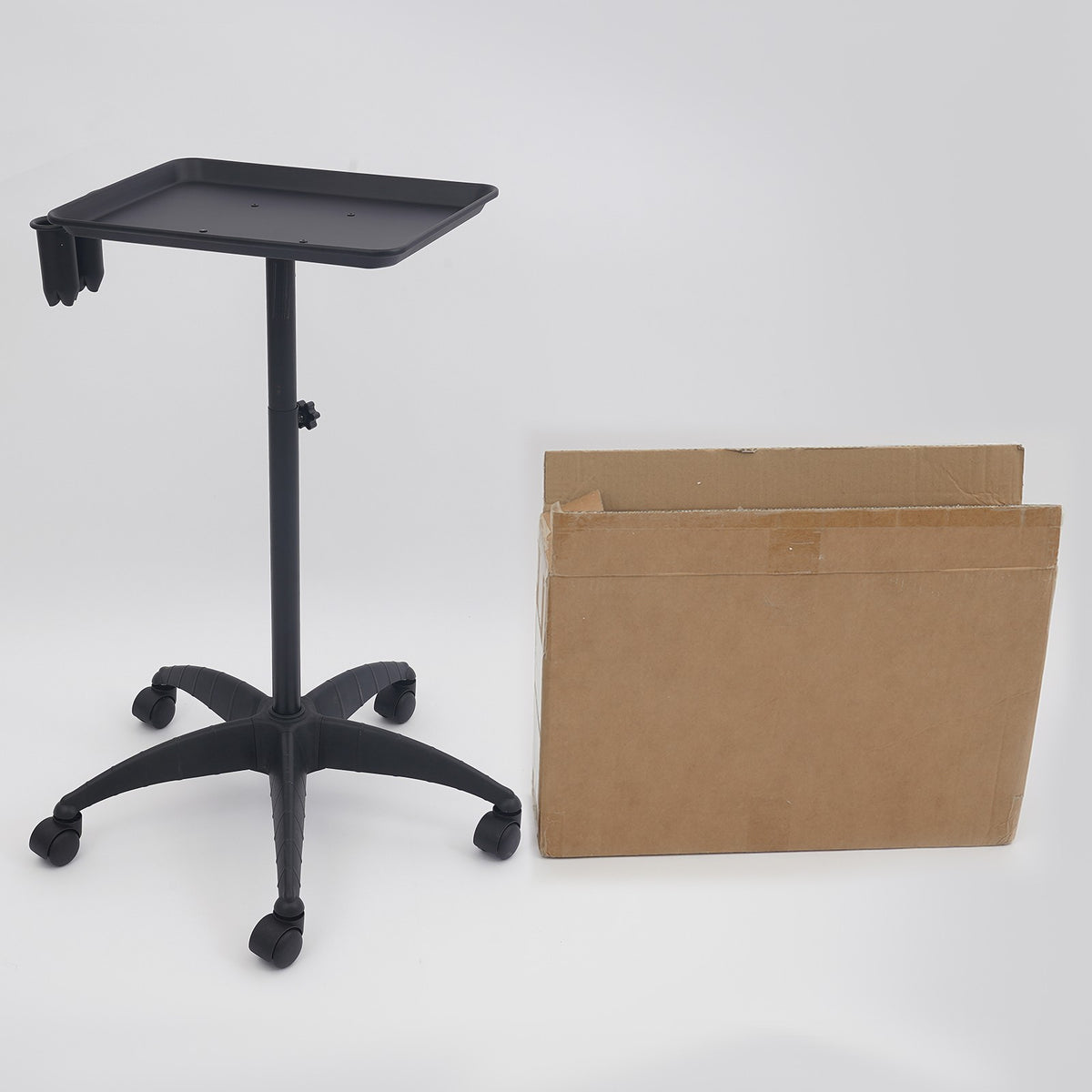 Professional Salon Hair Trolley with Adjustable Height & Large Tray