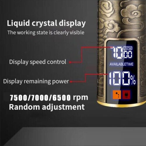 Men's Electric Hair Clippers & Beard Trimmer Set with LCD Display