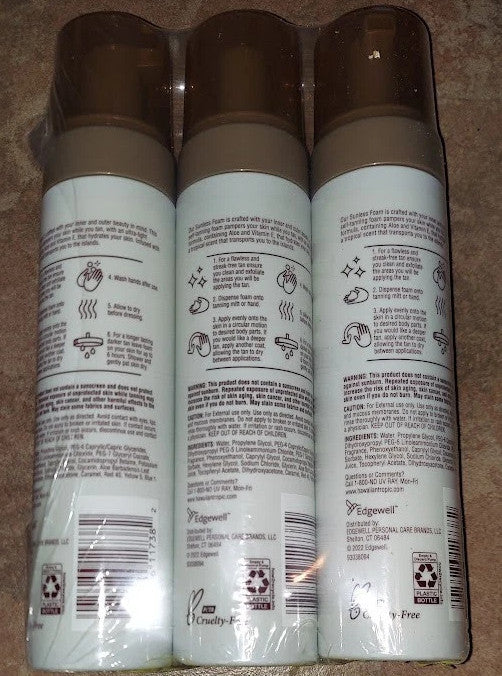 Hawaiian Tropic Sunless Tanning Foam - Light/Medium Dark 6.7oz