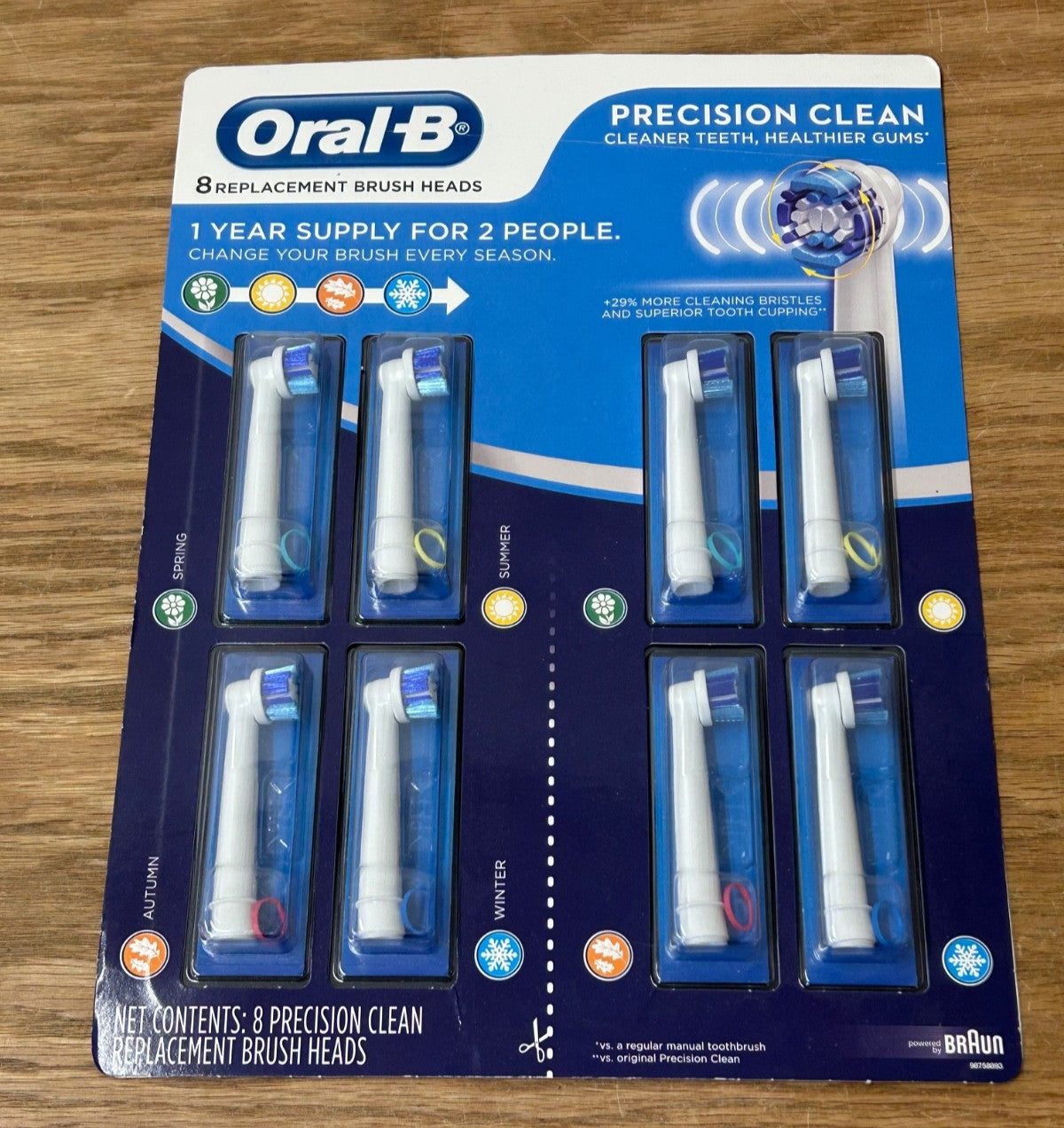 Electric Toothbrush Replacement Heads 8 Pack for Oral-B EB20