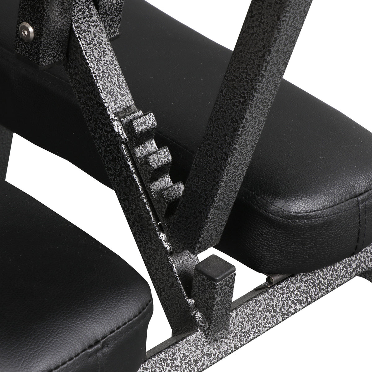 Portable Folding Massage Chair with PU Leather Padding Black