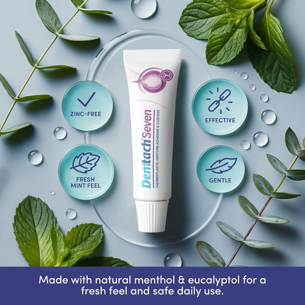 Denture Adhesive Gel - Waterproof Extra Strong Secure Fit for Upper & Lower Dentures