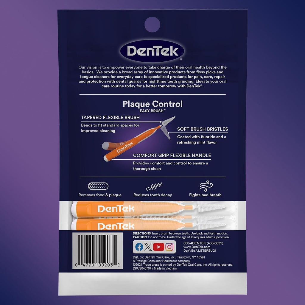 Interdental Cleaners Toothbrush Pack of 1, 3, or 6 - Deep Cleaning & Fluoride Coating