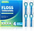 200 Count Dental Floss Threaders for Braces Bridges Implants Crowns