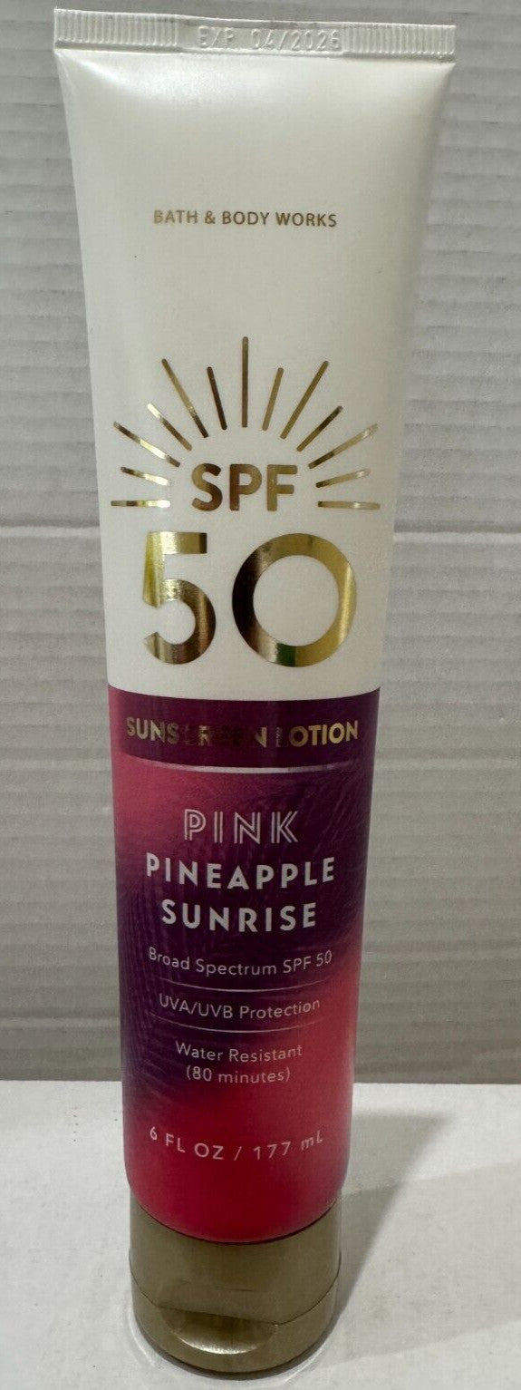 Pink Pineapple Sunrise SPF 50 Sunscreen Lotion 6oz Water-Resistant