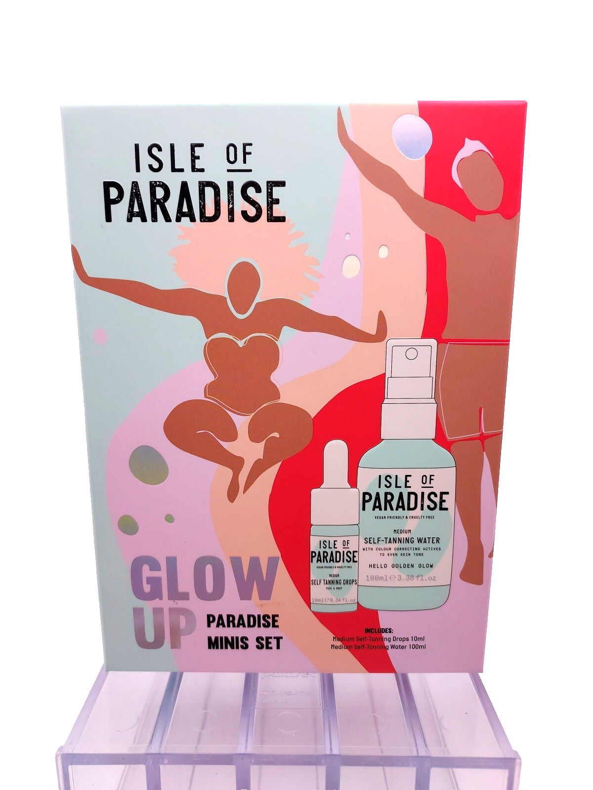 Self Tanning Set - Isle of Paradise Glow Up Minis Medium Tan Sealed