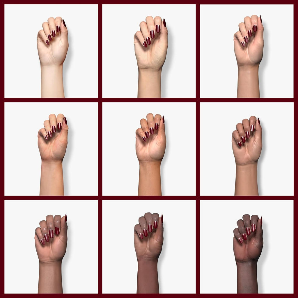 Vegan Fall 2023 Dark Ruby Red Nail Polish - Glossy, Salon Quality