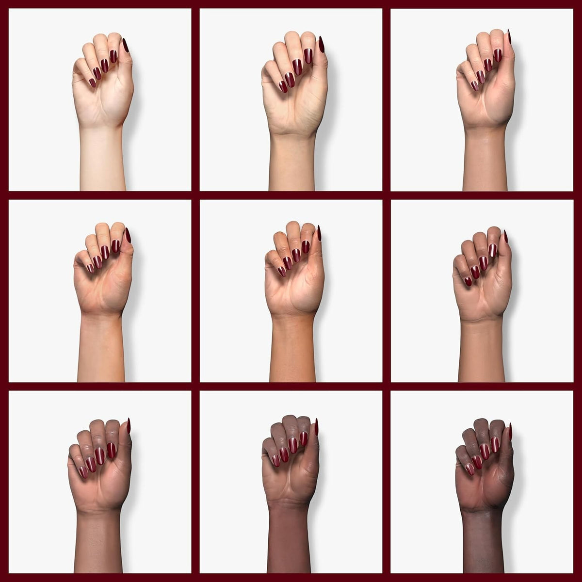 Vegan Fall 2023 Dark Ruby Red Nail Polish - Glossy, Salon Quality