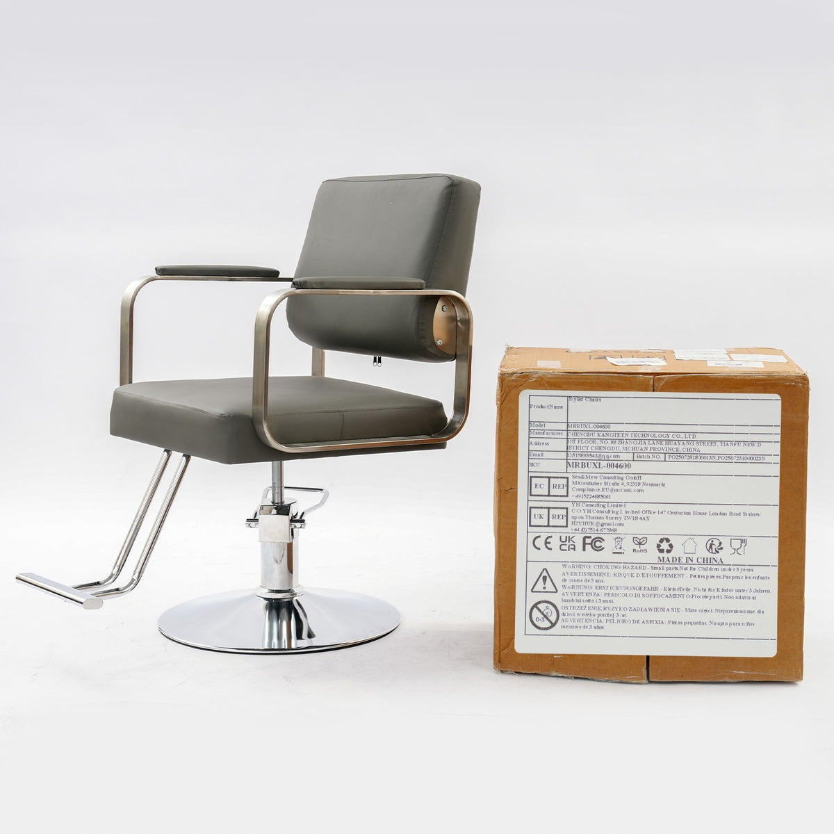 Adjustable 360° Rotating Salon Barber Chair for Hair Stylist