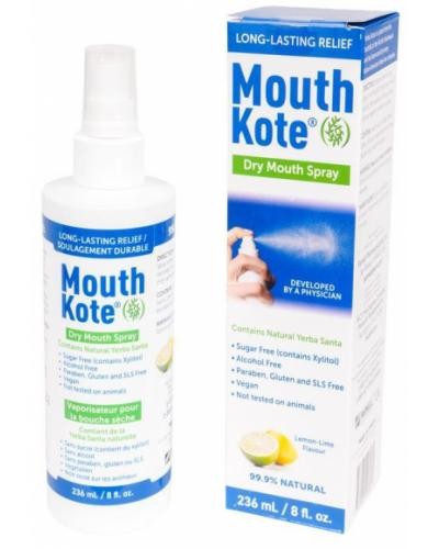 Dry Mouth & Throat Spray with Yerba Santa - Long-Lasting Oral Moisturizer, 8 oz