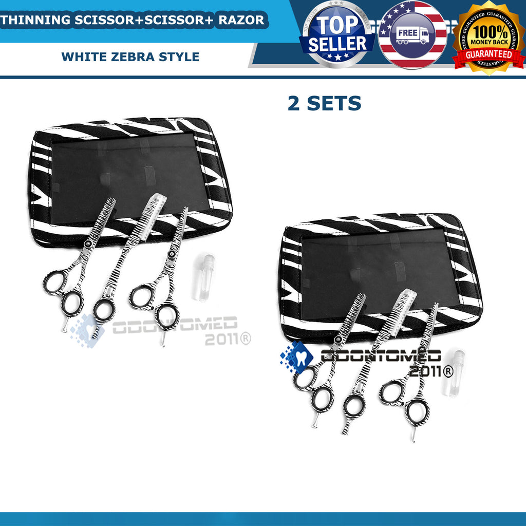 Hair Cutting Thinning Scissors Barber Shears Salon Hairdressing Set