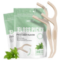 Dental Floss Picks for Teeth 100 Count - Interdental Flossers for Adults & Kids