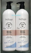 2-Pack Nourishing Goat's Milk Body Wash with Aloe Vera - Made in Italy