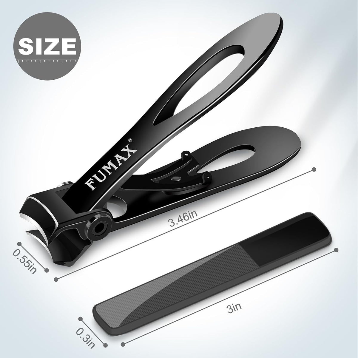 Heavy Duty Large Toenail Clippers for Seniors Thick Nails Ergonomic Handle