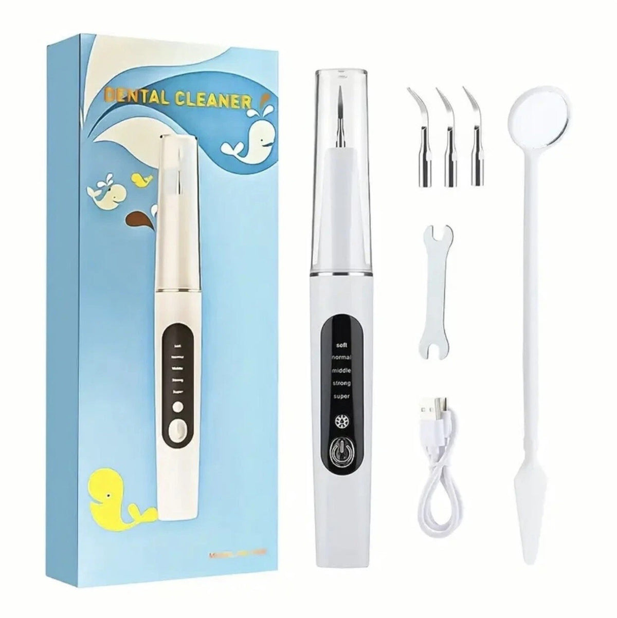Teeth Plaque Tartar Remover Kit with 5 Speed Modes & Replaceable Heads