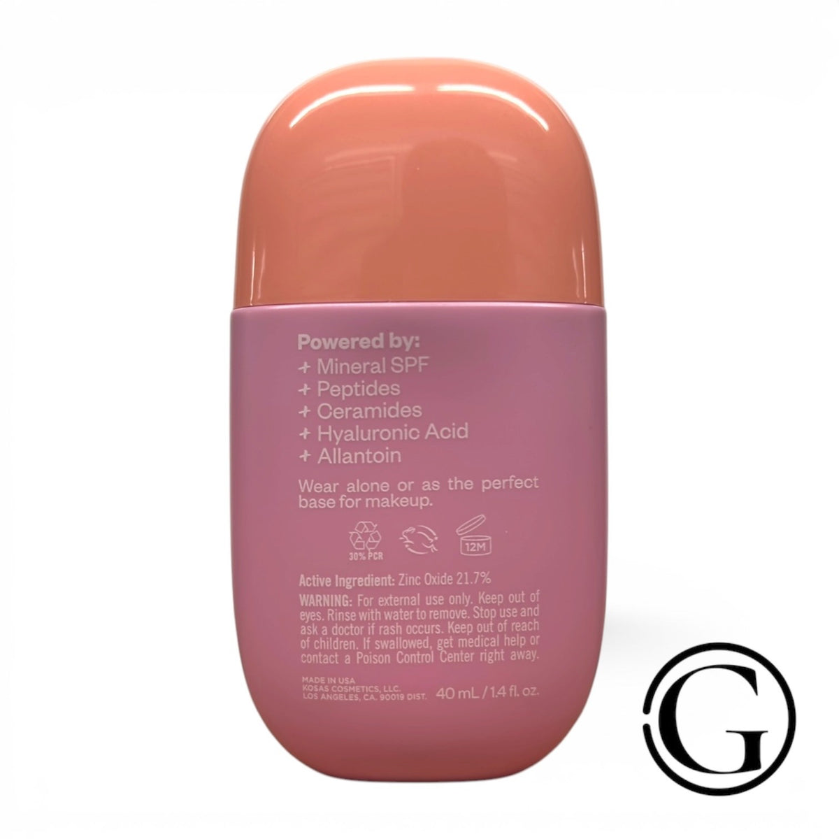 Kosas SPF 40 Sunscreen with Radiant Finish - Lightweight, Hydrating, Broad Spectrum Protection