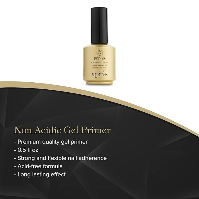 APRÉS Gel-X Nail Kit with pH Bonder & Acid-Free Primer - Gold Bottle