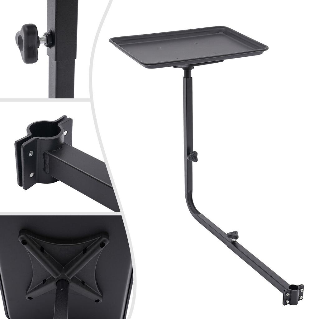 Adjustable Salon Chair Tray for Hair Stylist with Rotatable Bracket