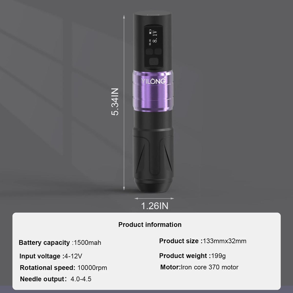 Wireless Tattoo Pen Machine Kit with Ink, Needles & Accessories