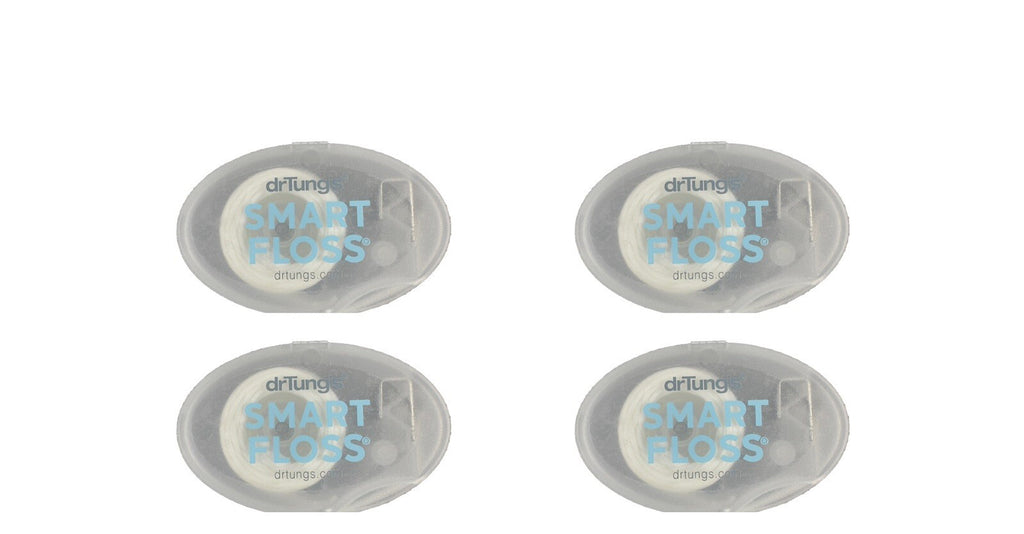 Travel Floss Pack of 4 - Natural Cardamom Flavored Dental Floss, PTFE & PFAS Free