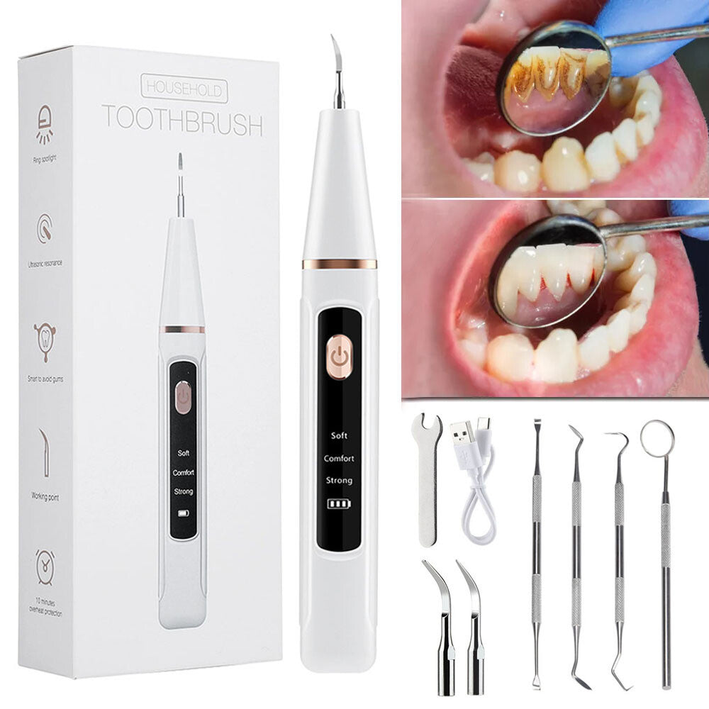 Electric Ultrasonic Dental Scaler for Teeth Cleaning & Stain Removal