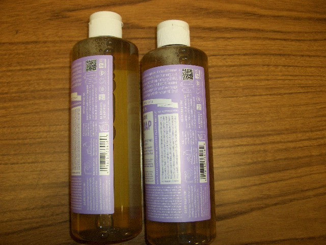 2-Pack Lavender Liquid Castile Soap - Gentle Body Wash & Multi-Use Cleaner