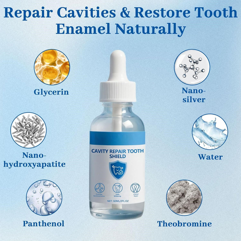 Liquid Nano Hydroxyapatite Tooth Repair Serum for Enamel Remineralization - 1/2 or 2 Pieces