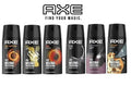6-Pack Axe Deodorant Body Spray 150ml Assorted Scents - Men's Personal Care