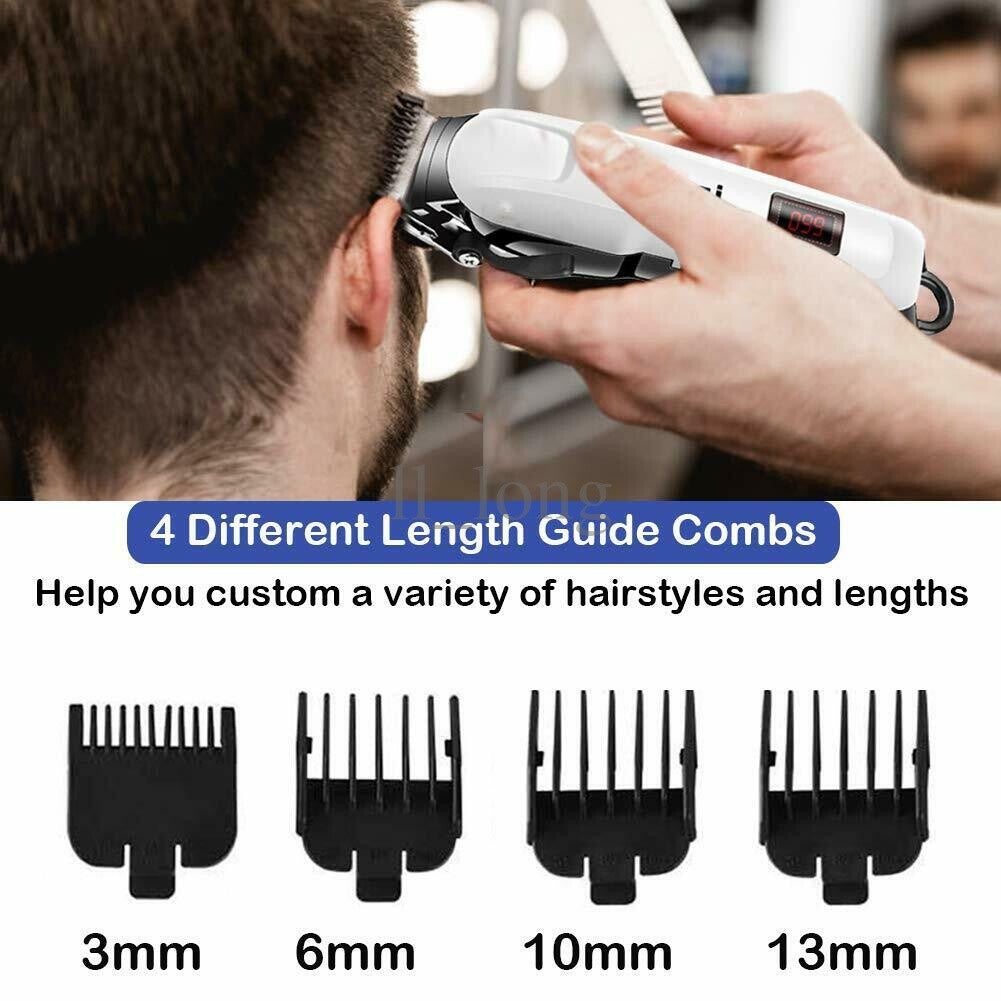 Wireless Hair Clippers with Trimmer Kit for Men & Barber Salon Use