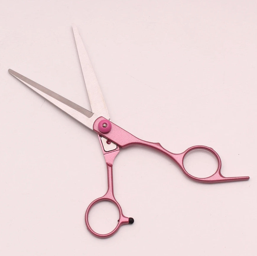 Professional Hair Cutting Scissors Thinning Shears 6 Inch Stainless Steel Pink