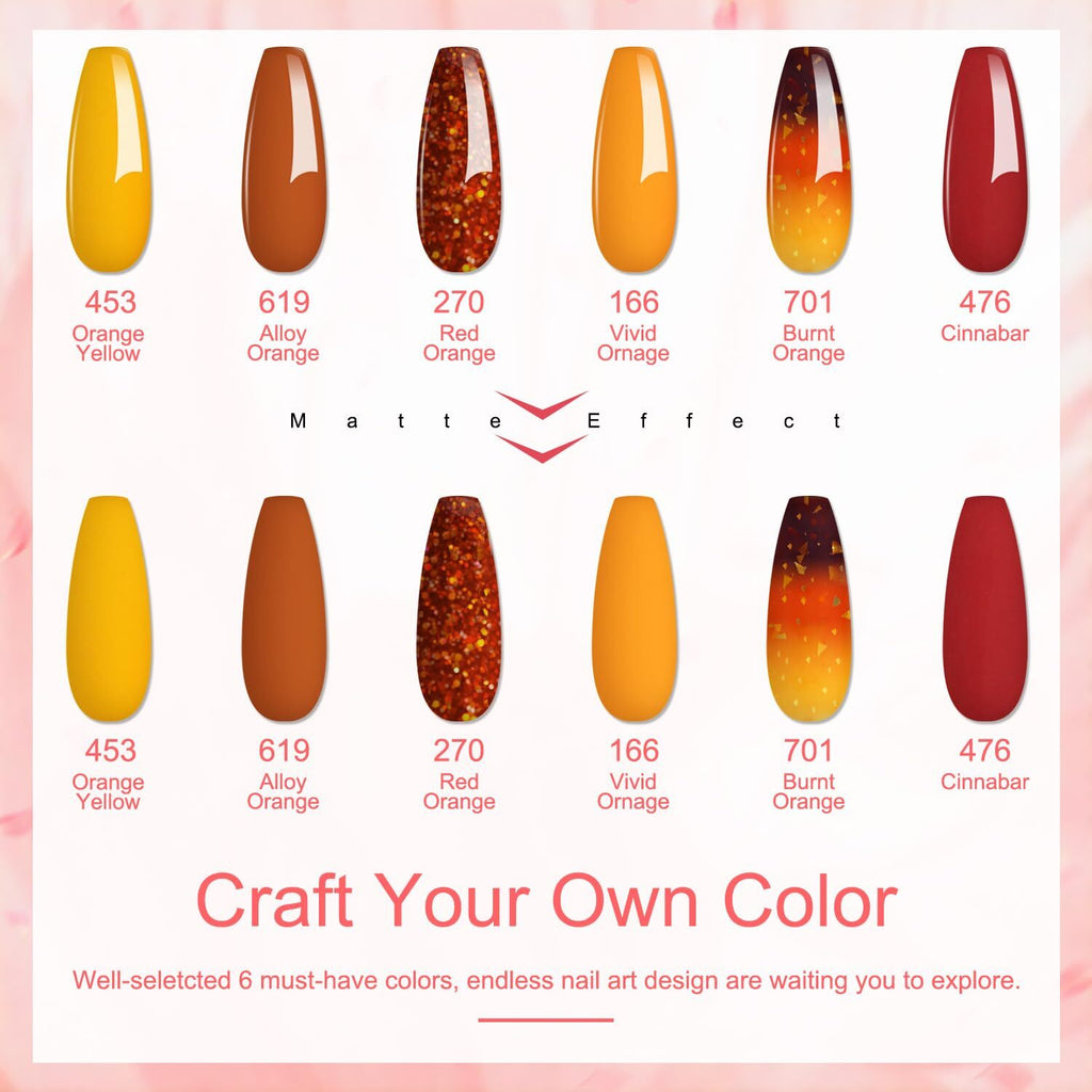 Dip Powder Nail Kit with 6 Colors, No UV Lamp, Long-Lasting and Safe for Natural Nails