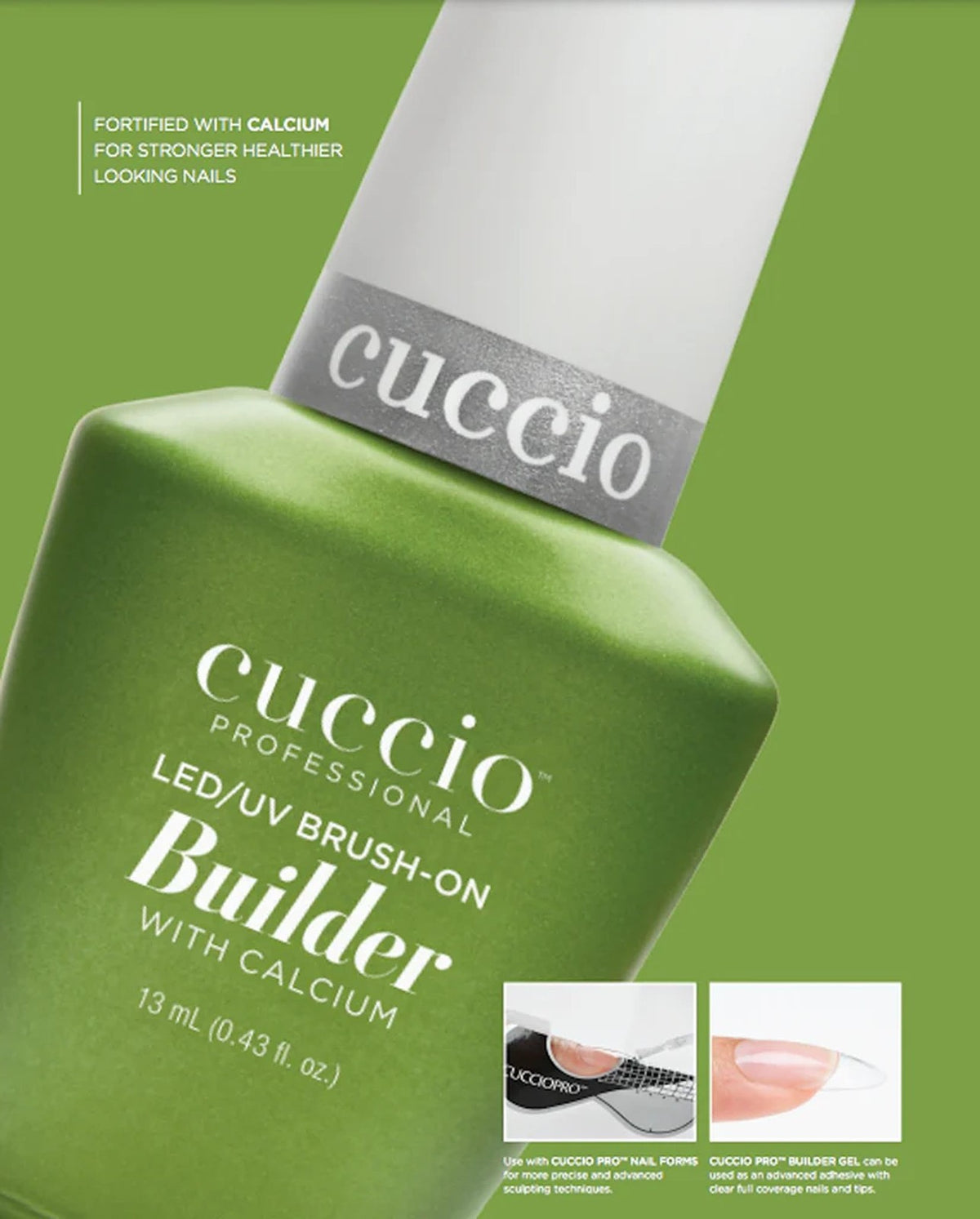 Brush-On Builder Gel with Calcium for Nails - Clear 0.44 Fl Oz