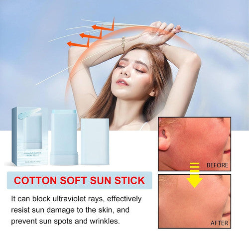 Sun Stick SPF50+ Hydrating Sunscreen for Face & Body - Lightweight & Non-Greasy