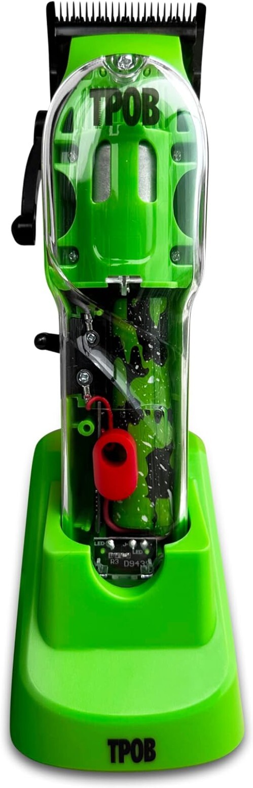 Professional Hair Clipper for Men 6800 RPM with Fade Blade & Green Case